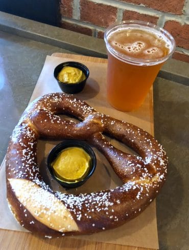 Vegan Pretzel at BaseLine Tap House in Disney’s Hollywood Studios at Walt Disney World