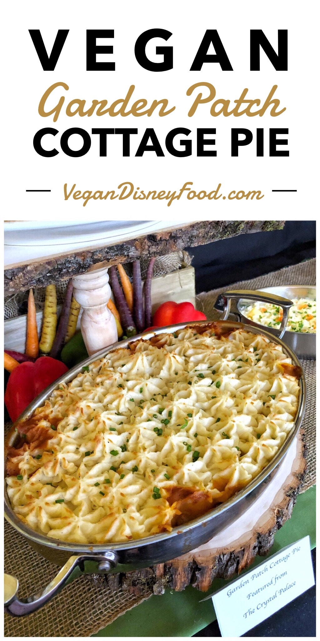 Vegan Garden Patch Cottage Pie at The Crystal Palace in Magic Kingdom