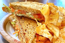 Vegan Lighthouse Sandwich at Columbia Harbour House in the Magic Kingdom at Walt Disney World