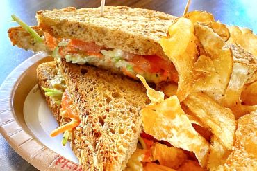 Vegan Lighthouse Sandwich at Columbia Harbour House in the Magic Kingdom at Walt Disney World