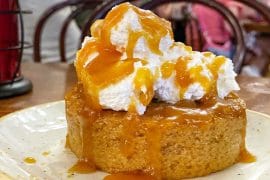 Vegan Campfire Apple Cake at The Diamond Horseshoe in the Magic Kingdom at Walt Disney World