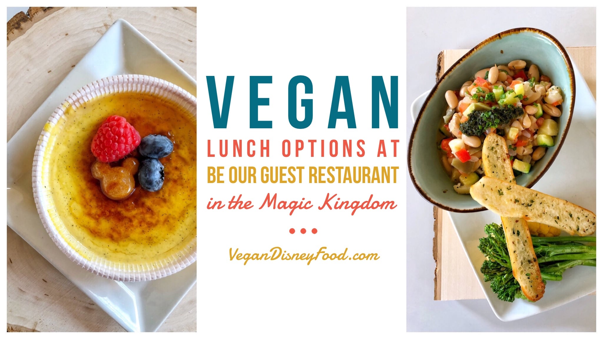Vegan Lunch Options at Be Our Guest Restaurant in the Magic Kingdom at Walt Disney World