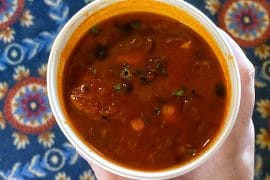 Vegan Harvest Chili at Columbia Harbour House in the Magic Kingdom at Walt Disney World
