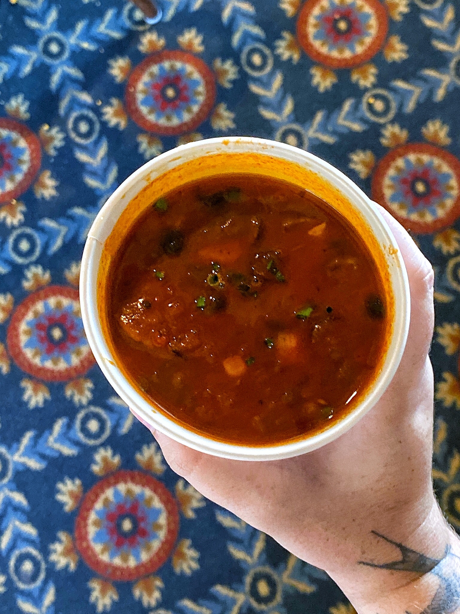 Vegan Harvest Chili at Columbia Harbour House in the Magic Kingdom at Walt Disney World