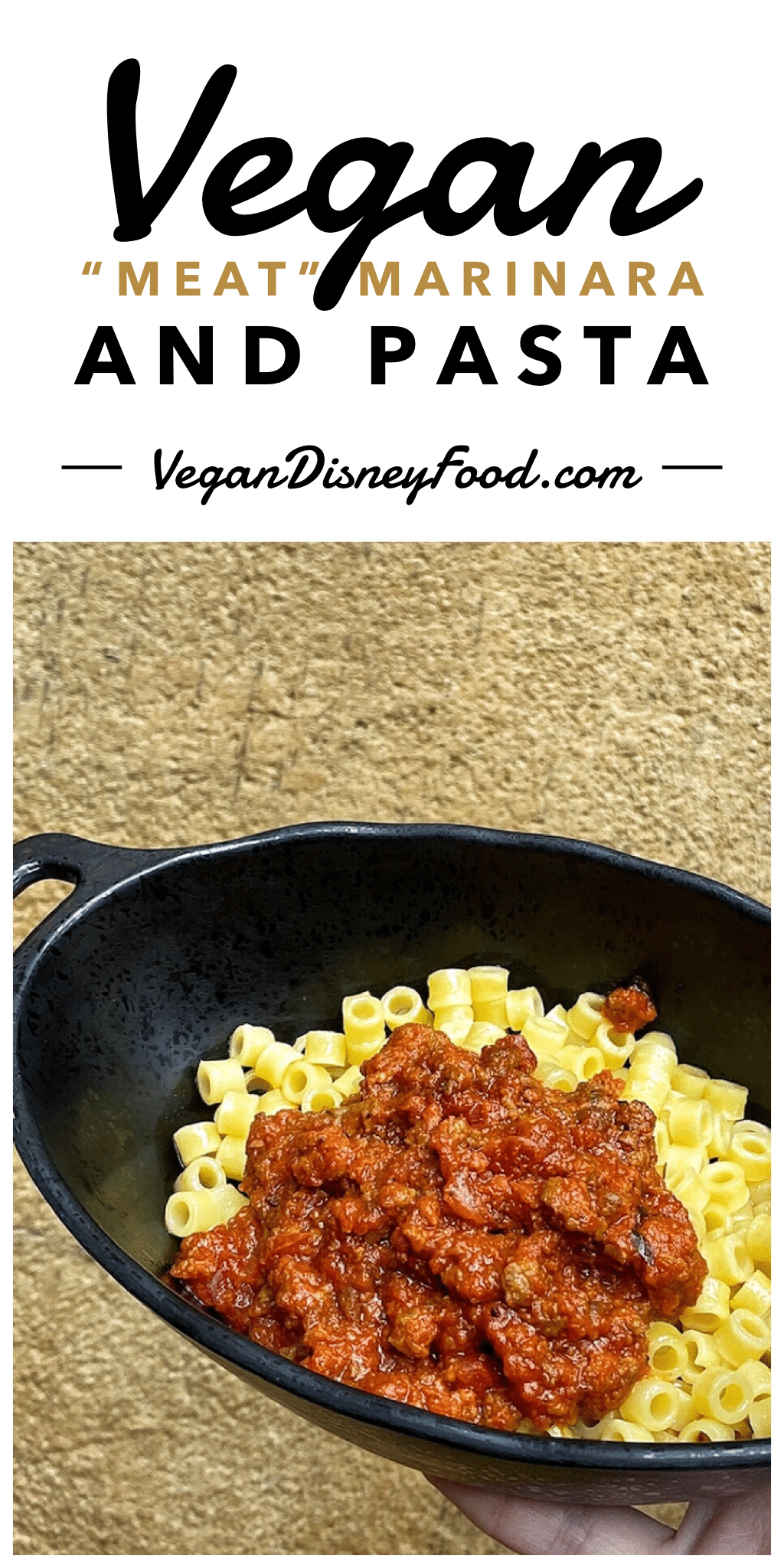 Vegan “Meat” Marinara and Pasta at Docking Bay 7 Food and Cargo in Star Wars Galaxy’s Edge