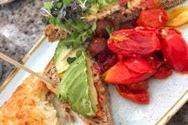 Vegan Avocado Toast at the Grand Floridian Cafe in Walt Disney World
