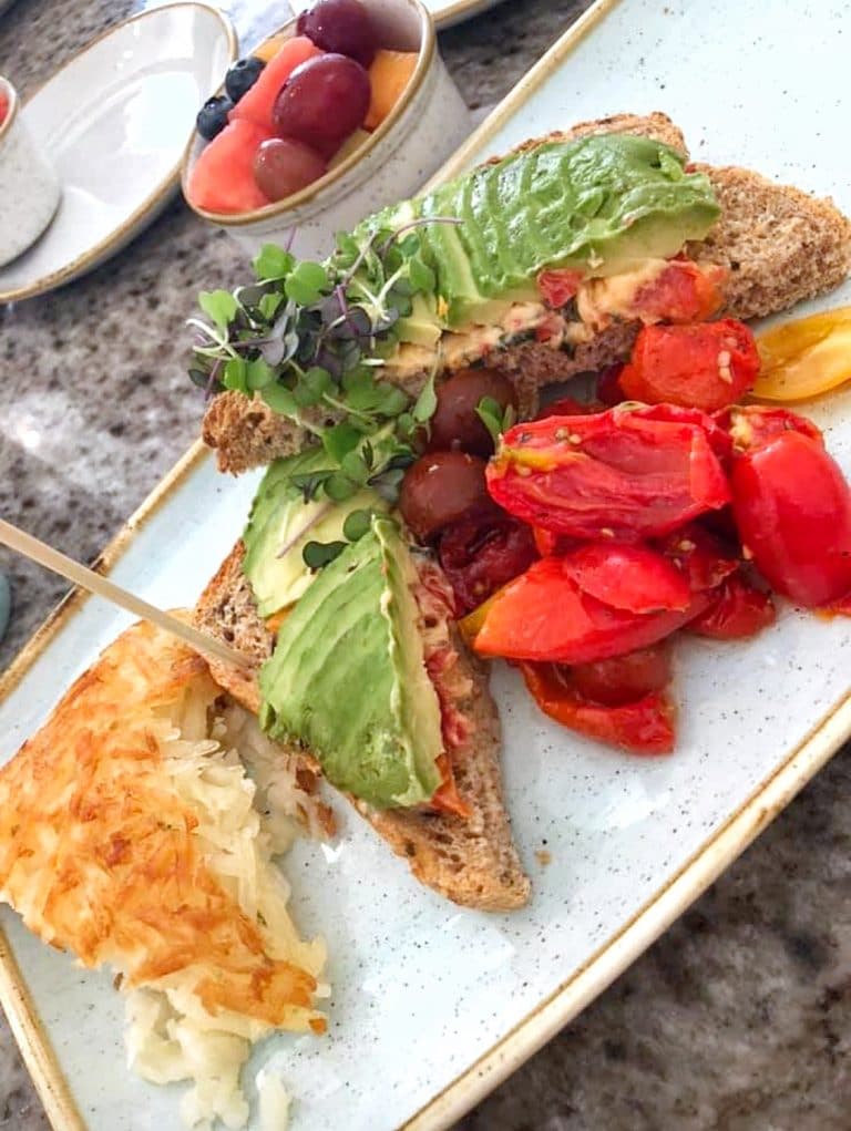 Vegan Avocado Toast at the Grand Floridian Cafe in Walt Disney World