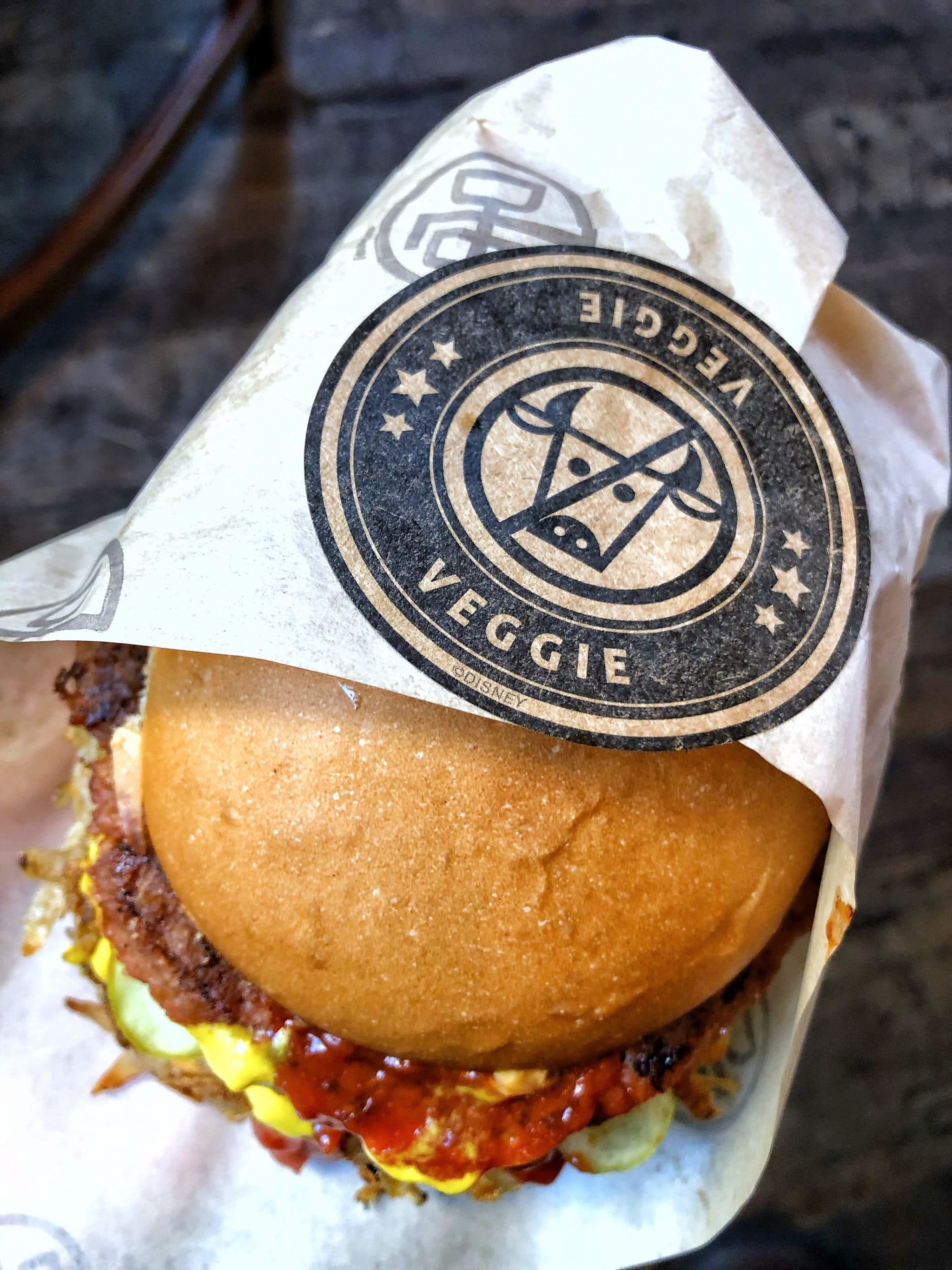 Vegan Classic Breakfast Burger at D-Luxe Burger in Disney Springs at Walt Disney World