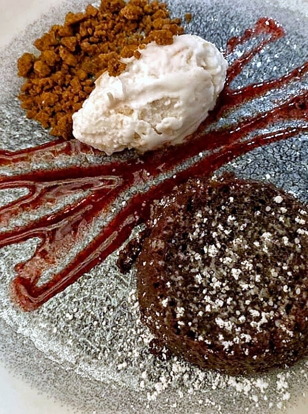 Vegan Warm Chocolate Molten Cake at Yachtsman Steakhouse at Disney’s Yacht Club Resort