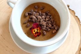 Vegan Coffee Pot de Creme at Cinderella’s Royal Table in the Magic Kingdom at Walt Disney World