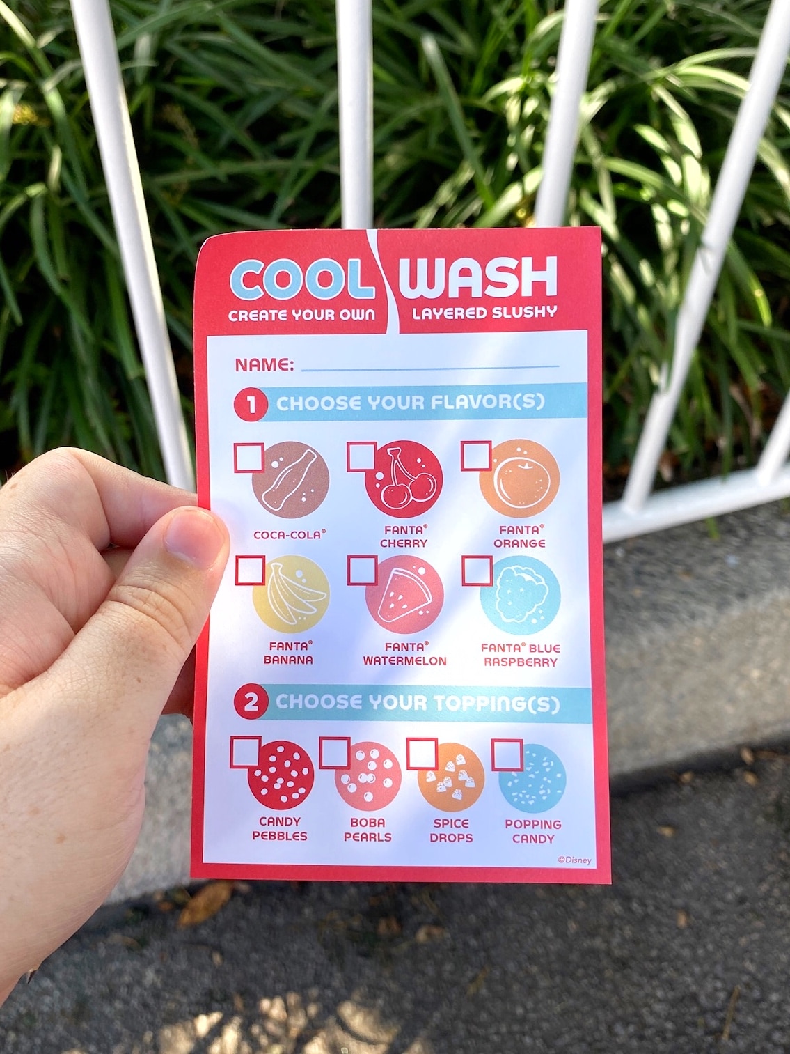 Vegan Layered Slushy at the Epcot International Food and Wine Festival Cool Wash at Walt Disney World