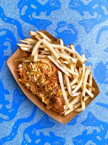 Vegan Hot Link Smokehouse Sandwich at Flame Tree Barbecue in Animal Kingdom at Walt Disney World