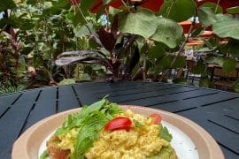 Vegan Avocado Toast at Captain Cook’s in Disney’s Polynesian Resort at Walt Disney World