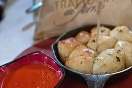 Vegan Garlic Knots at Trattoria al Forno on the Walt Disney World BoardWalk