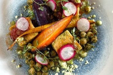 Vegan Chickpea Panisse at Cinderella’s Royal Table in the Magic Kingdom at Walt Disney World