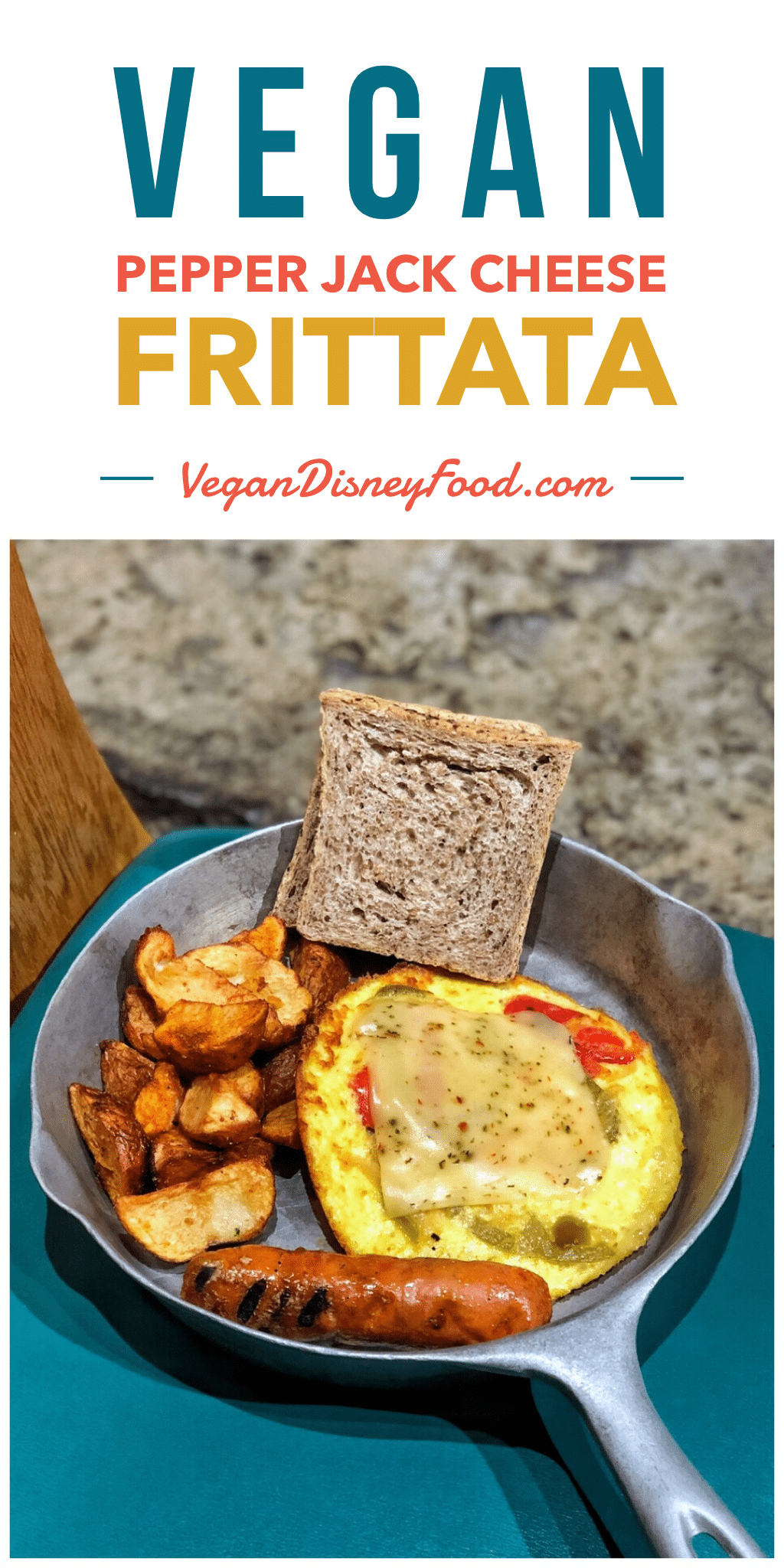 Vegan Pepper Jack Cheese Frittata at Disney’s Whispering Canyon Cafe in Walt Disney World