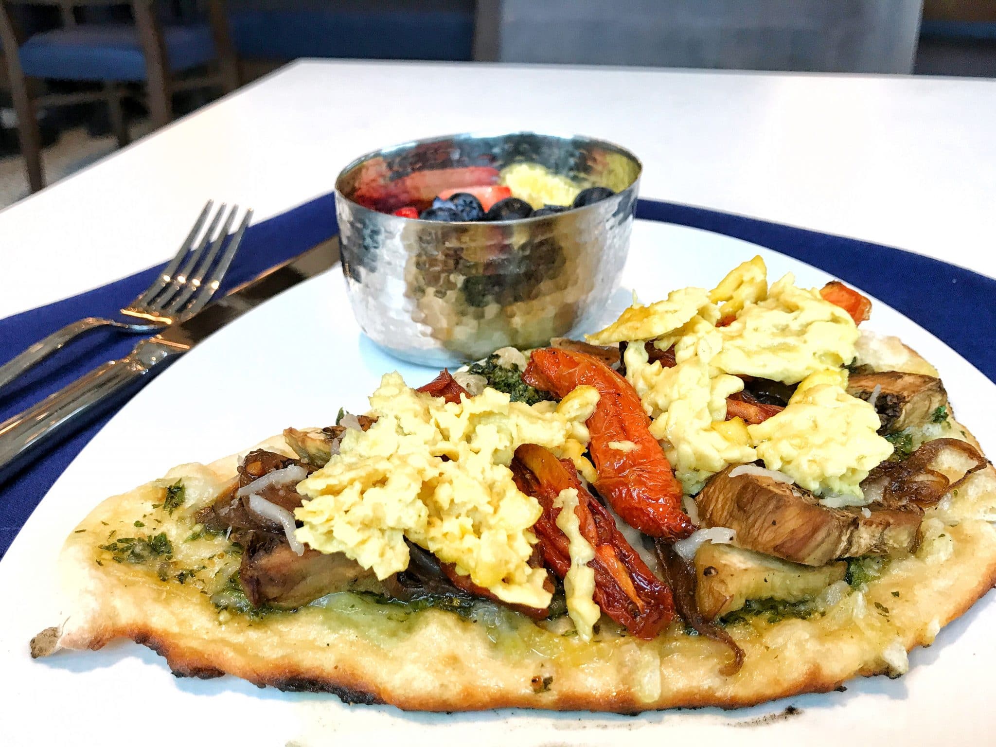 Vegan Breakfast Pizza at Primo Piatto in Disney’s Riviera Resort at Walt Disney World