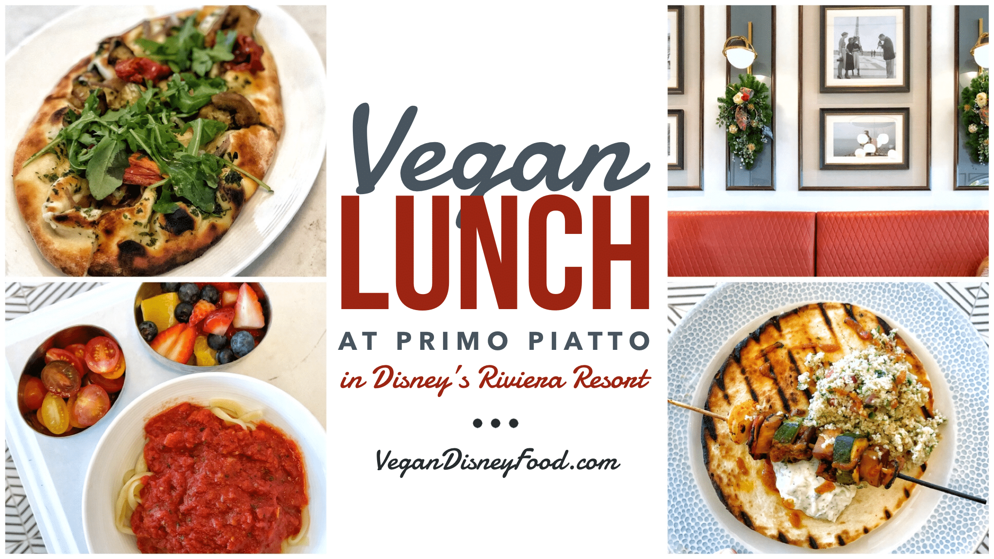 Vegan Lunch at Primo Piatto in Disney’s Riviera Resort at Walt Disney World