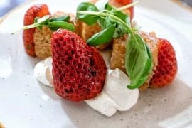 Vegan Italian Strawberry Shortcake in the Magic Kingdom at Walt Disney World