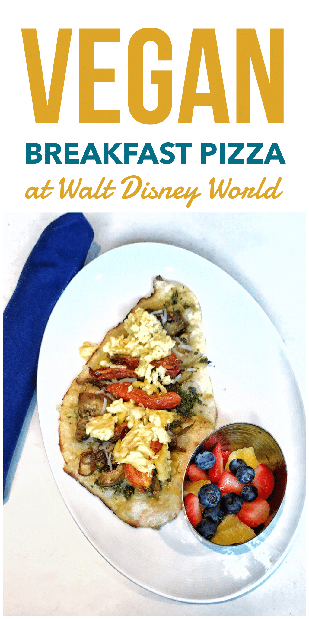 Vegan Breakfast Pizza at Primo Piatto in Disney’s Riviera Resort at Walt Disney World