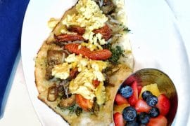 Vegan Breakfast Pizza at Primo Piatto in Disney’s Riviera Resort at Walt Disney World
