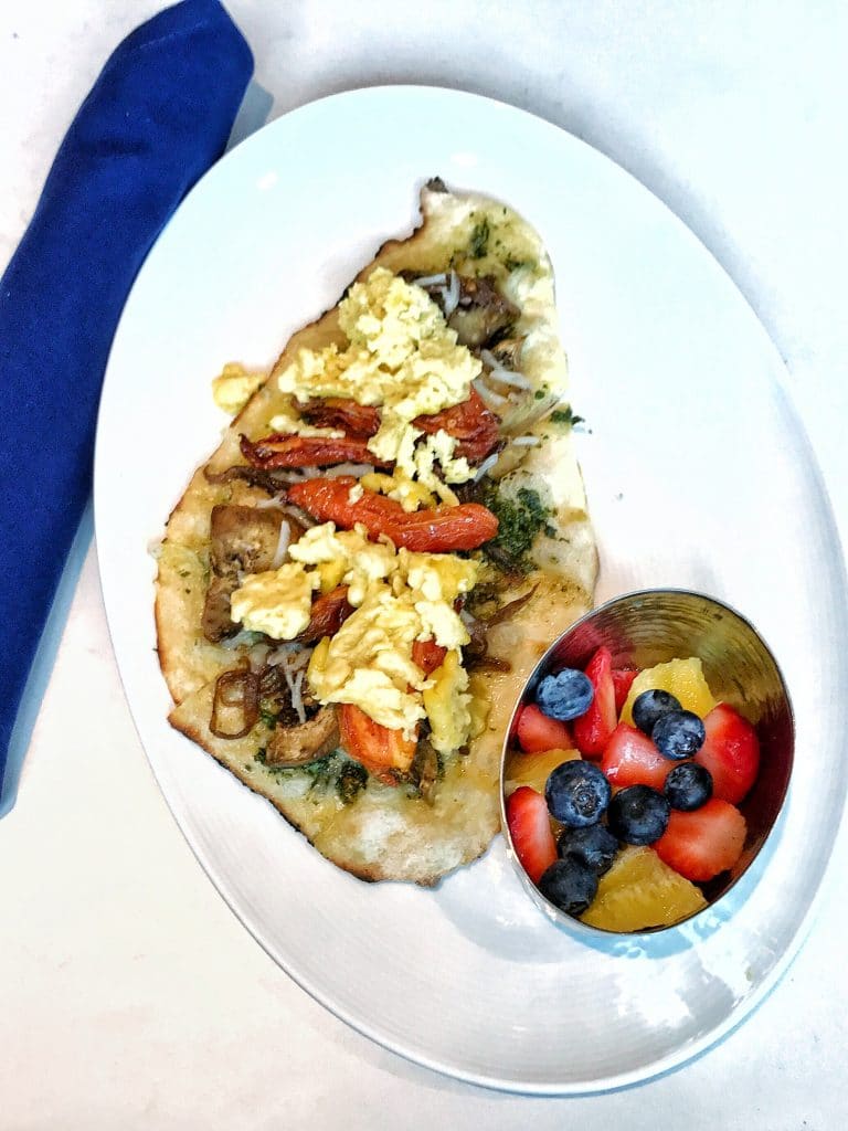 Vegan Breakfast Pizza at Primo Piatto in Disney’s Riviera Resort at Walt Disney World