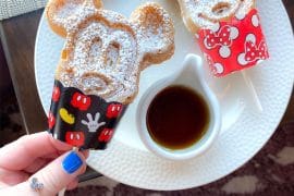 Vegan Mickey Waffle Dippers at Topolino’s Terrace in Disney’s Riviera Resort at Walt Disney World