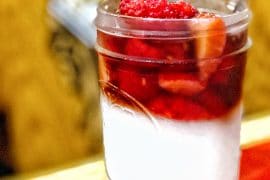 Vegan Rice Milk Panna Cotta at Whispering Canyon Cafe in Walt Disney World