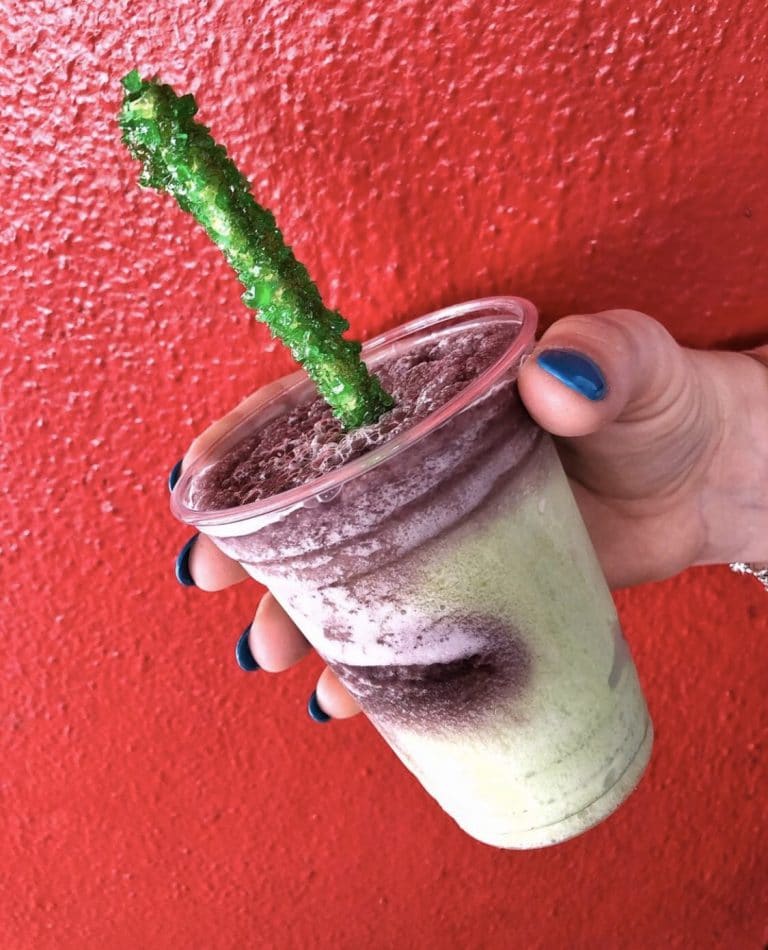 Vegan Space Ranger Slushy at the Lunching Pad in the Magic Kingdom at Walt Disney World