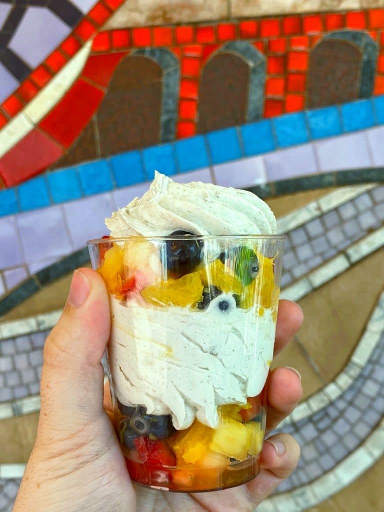 Vegan Fruit Parfait from Sunshine Seasons in Epcot at Walt Disney World