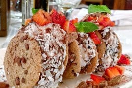 Vegan Ice Cream Sandwich at Trattoria al Forno on the Disney BoardWalk at Walt Disney World