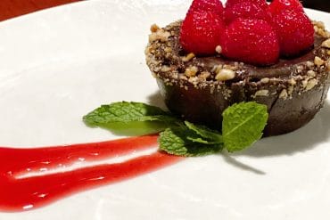 Vegan Chocolate Fruit Tart at The Turf Club Bar and Grill in Disney’s Saratoga Springs Resort