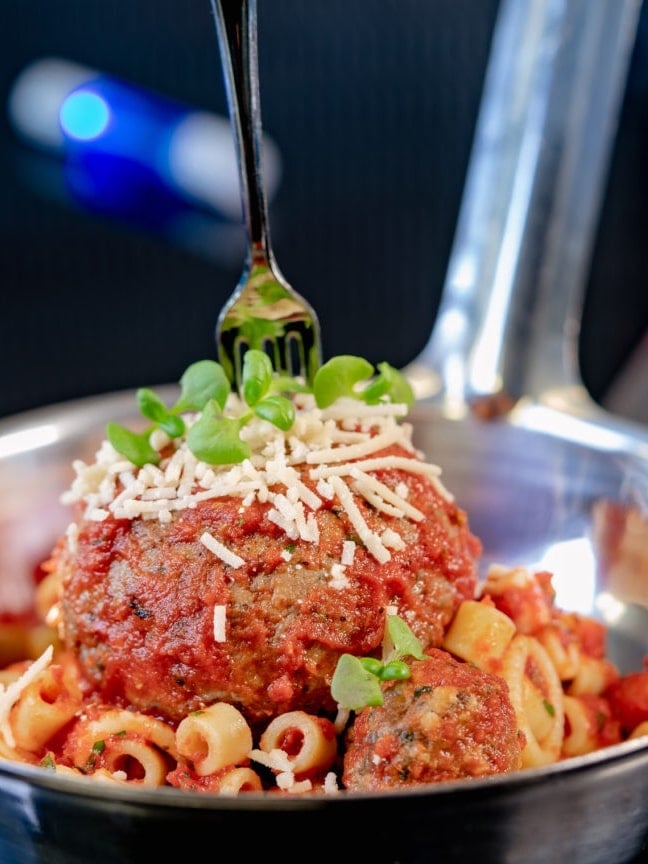 NEW Pym Test Kitchen Vegan Meatballs at Avengers Campus in Disney California Adventure at the Disneyland Resort