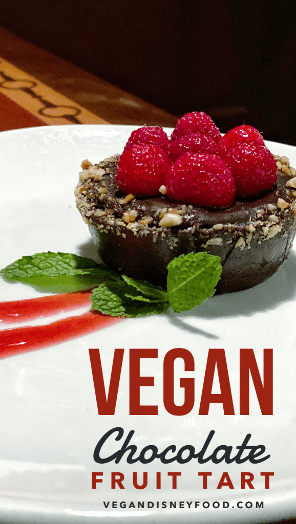 Vegan Chocolate Tart at The Turf Club Bar and Grill in Disney’s Saratoga Springs Resort
