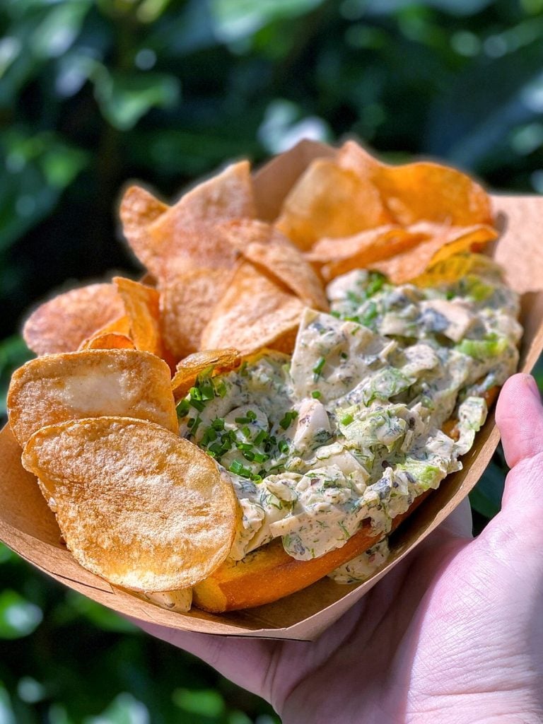 Vegan Toasted Lobster Roll at Disney’s Hollywood Studios In Walt Disney World