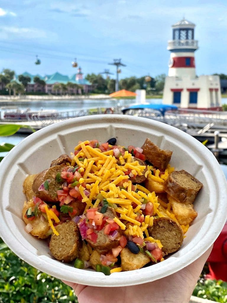 Plant based fried yucca bowl