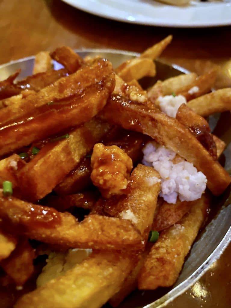 Vegan poutine Le Cellier