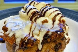 vegan banana bread pudding plaza