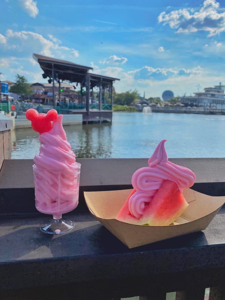 Watermelon Dole Whip Taco