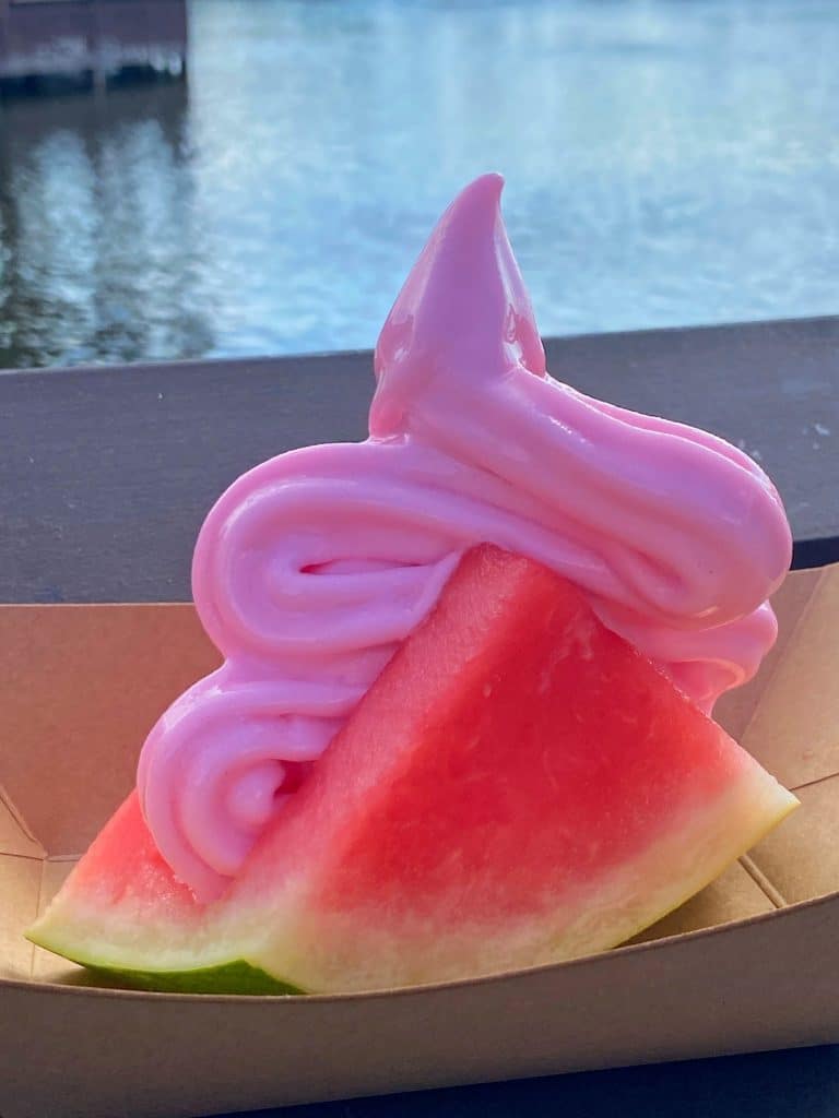 Watermelon Dole Whip Taco