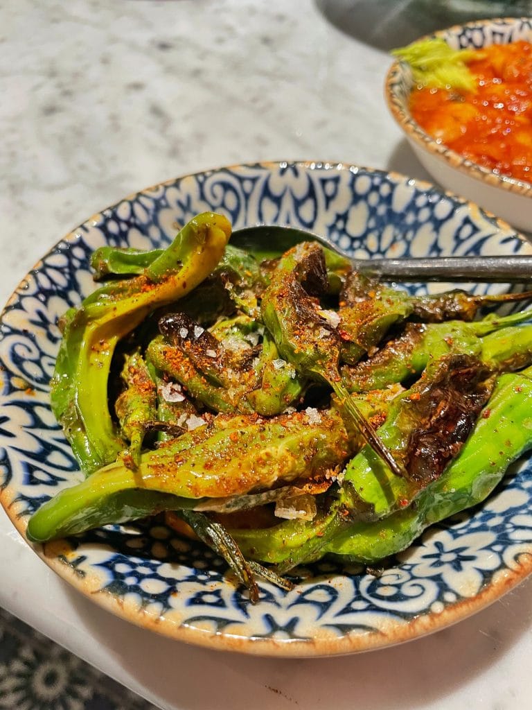 Blistered Shishito Peppers Toledo vegan