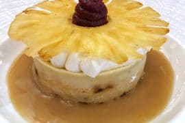 vegan pineapple coconut tart Yachtsman