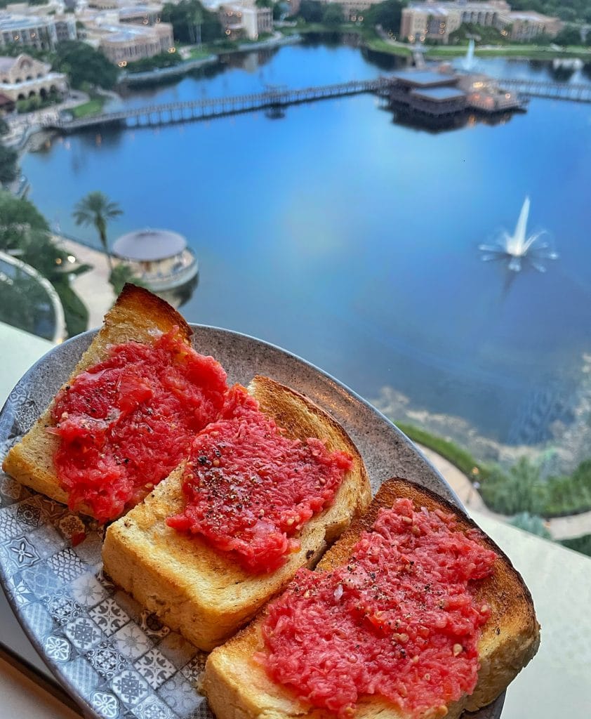 Pan con Tomate Toledo vegan 