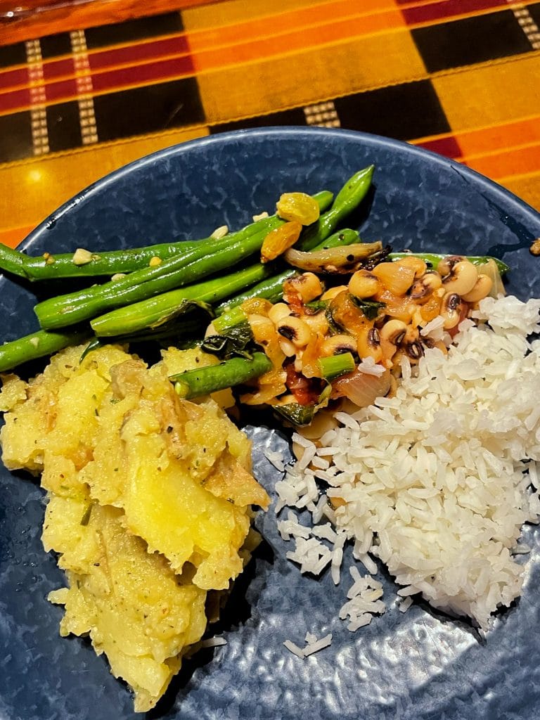 vegan Boma dinner