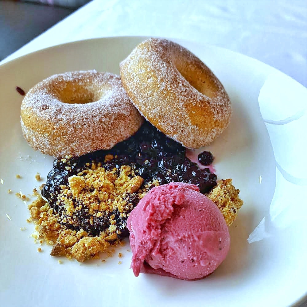Vegan Menu California Grill WDW 50th anniversary lavender sugar doughnuts