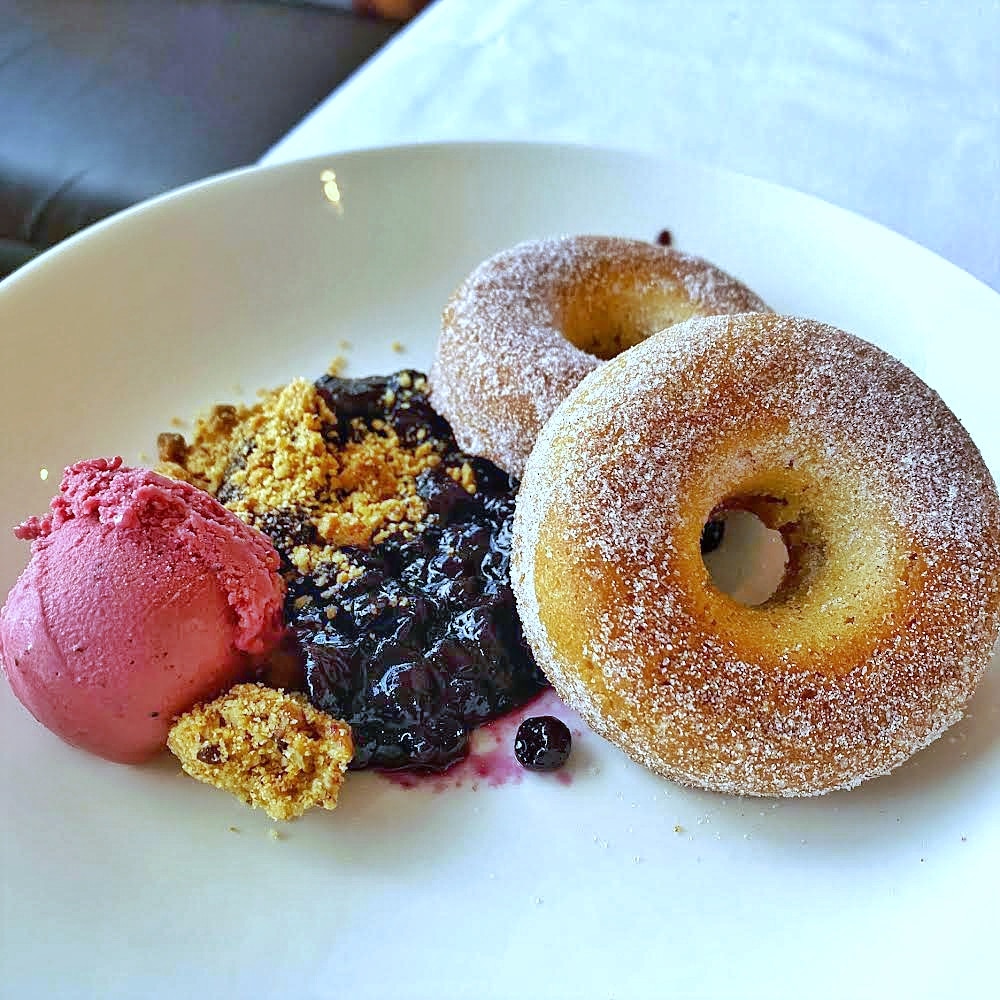 Vegan Menu California Grill WDW 50th anniversary lavender sugar doughnuts