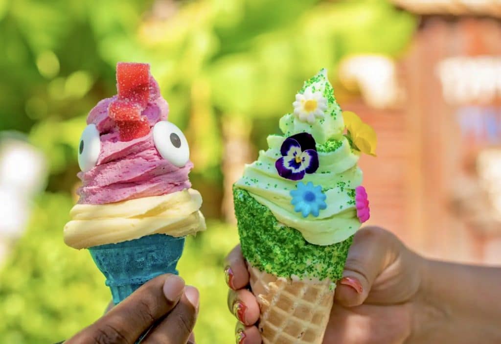 Vegan Dole Whip Hei Hei cone Motonui Island Typhoon Lagoon