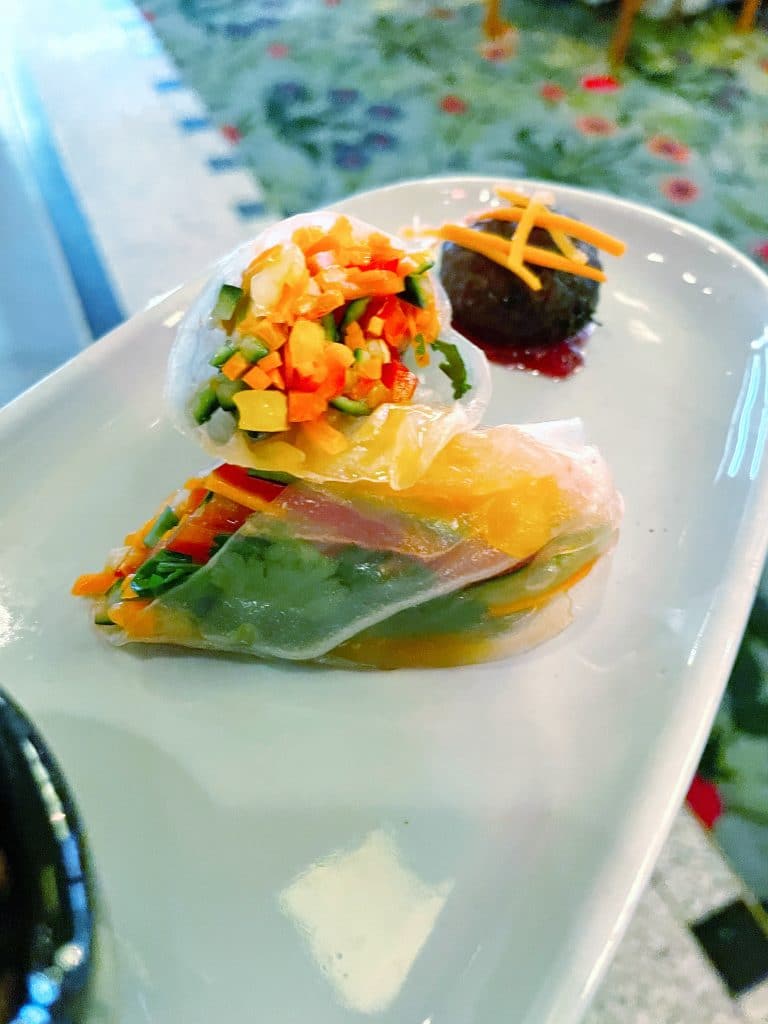 Vegan appetizer Storybook Dining Artist Point