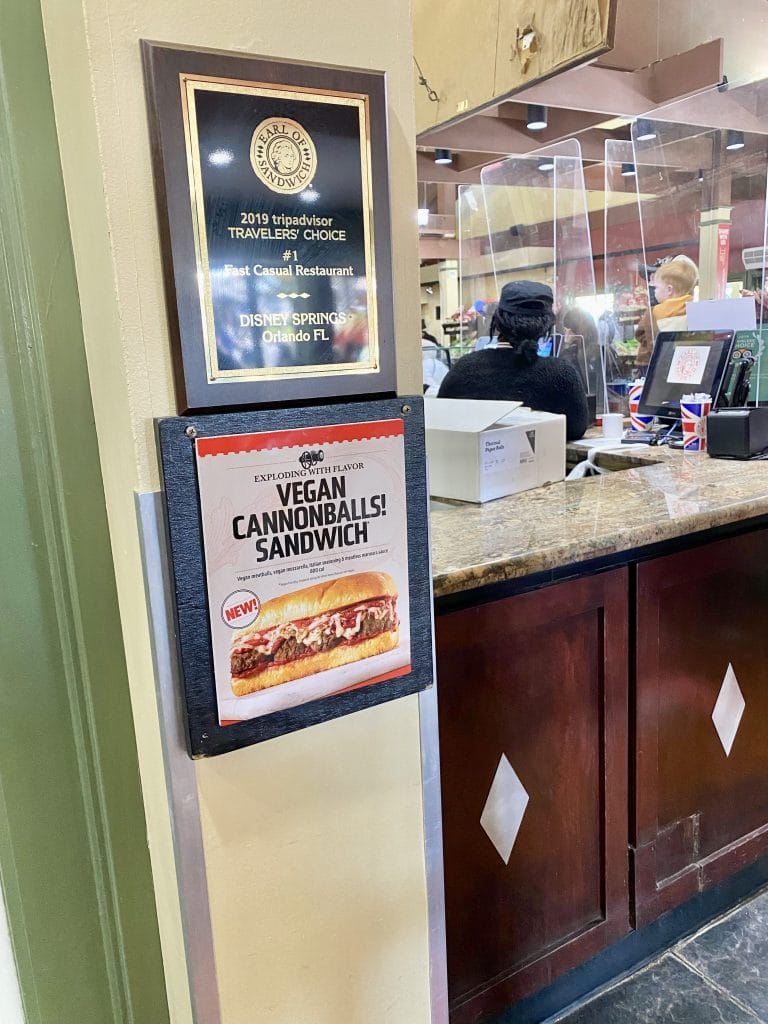 vegan cannonballs meatballs Earl of Sandwich