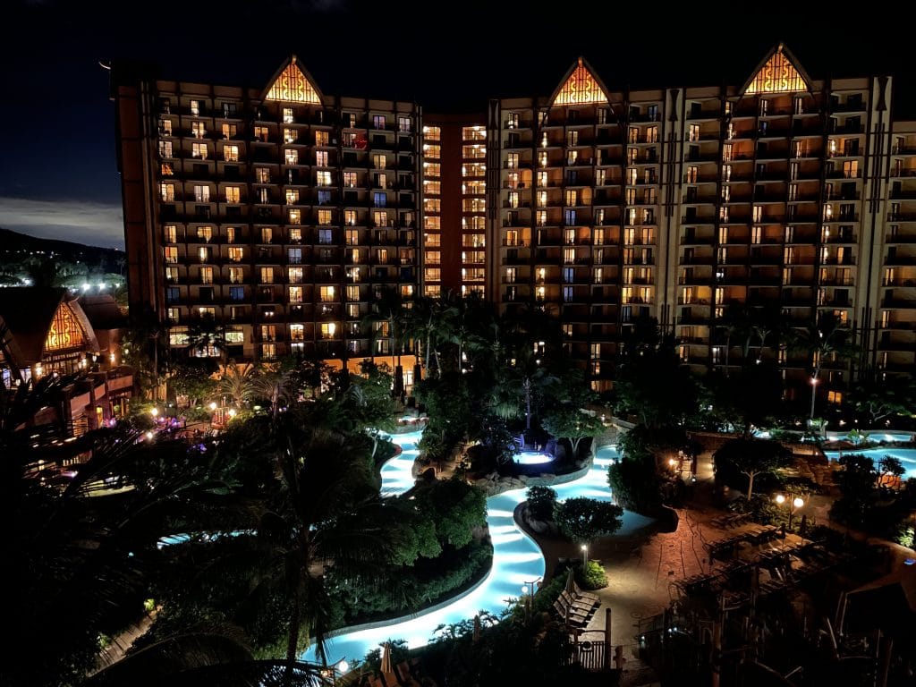 Disney Aulani at night